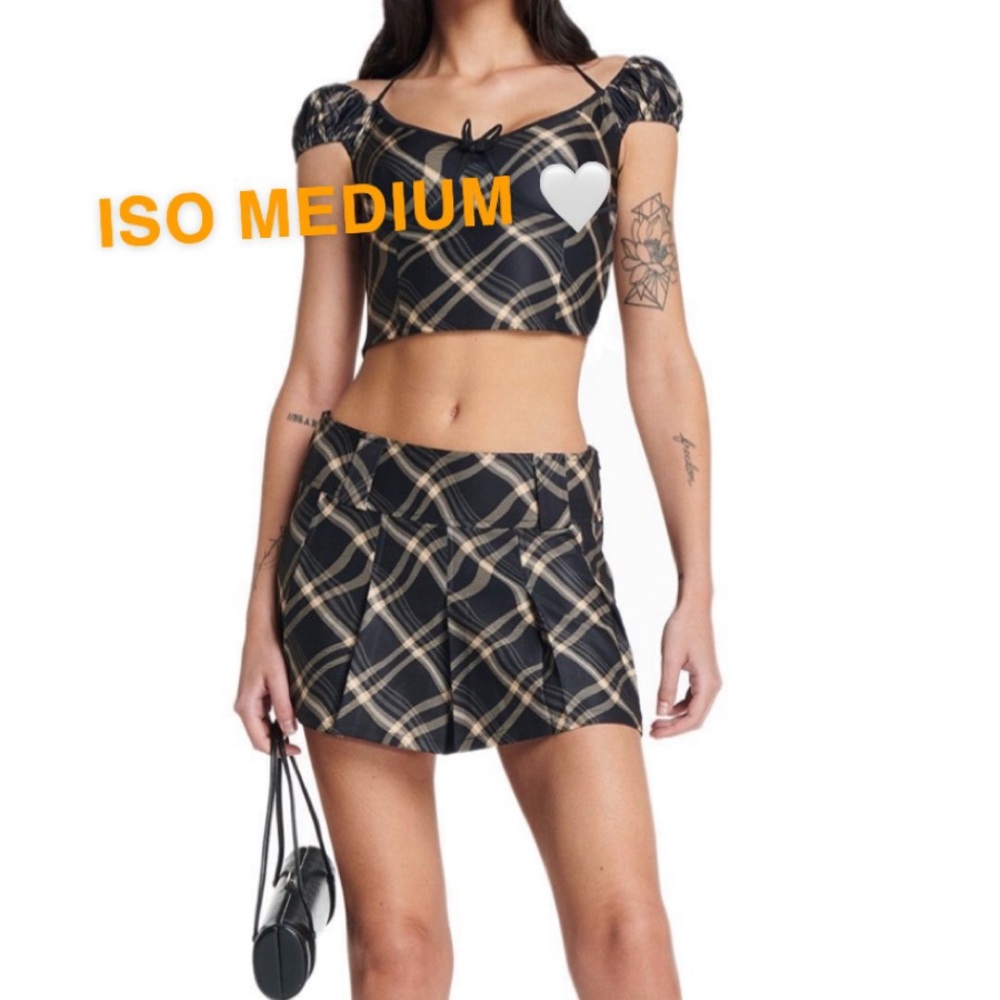 ISO ISO ISO IAMGIA CARMEL CHECKED SET EITHER COLOR